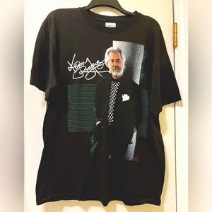Vintage 1991 Kenny Rogers On Tour Single Stitch Tee Shirt Country Music size XL